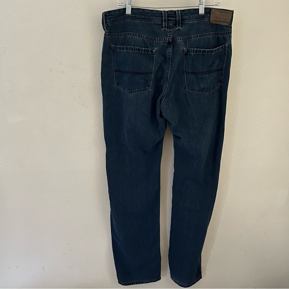 Tommy Bahama Standard Jeans Mens 34X32 Blue Dark Wash Straight Cotton Blend